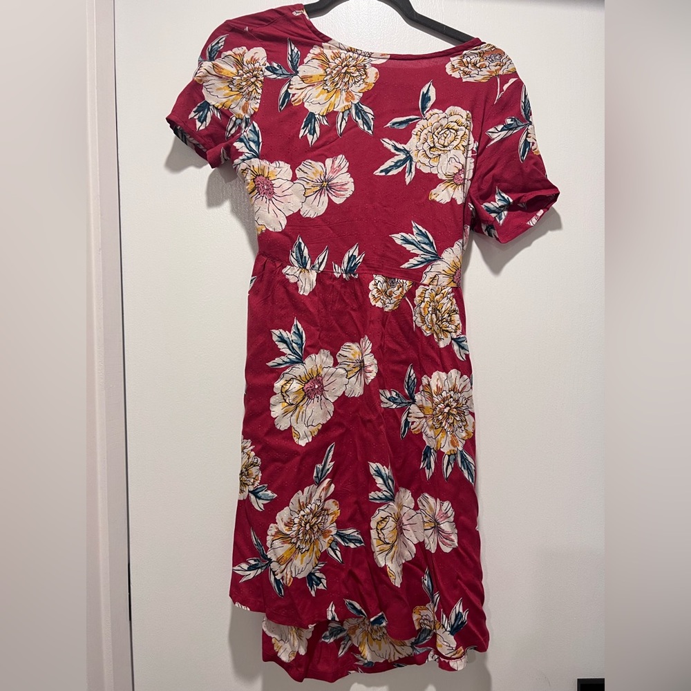 Roxy pink floral sundress